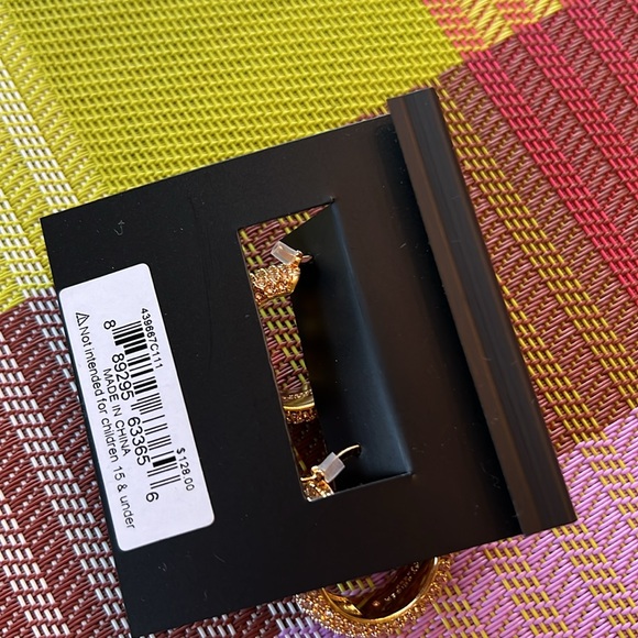 Kurt Geiger eagle pave Bird Hoop Earrings bohemian - Picture 4 of 6